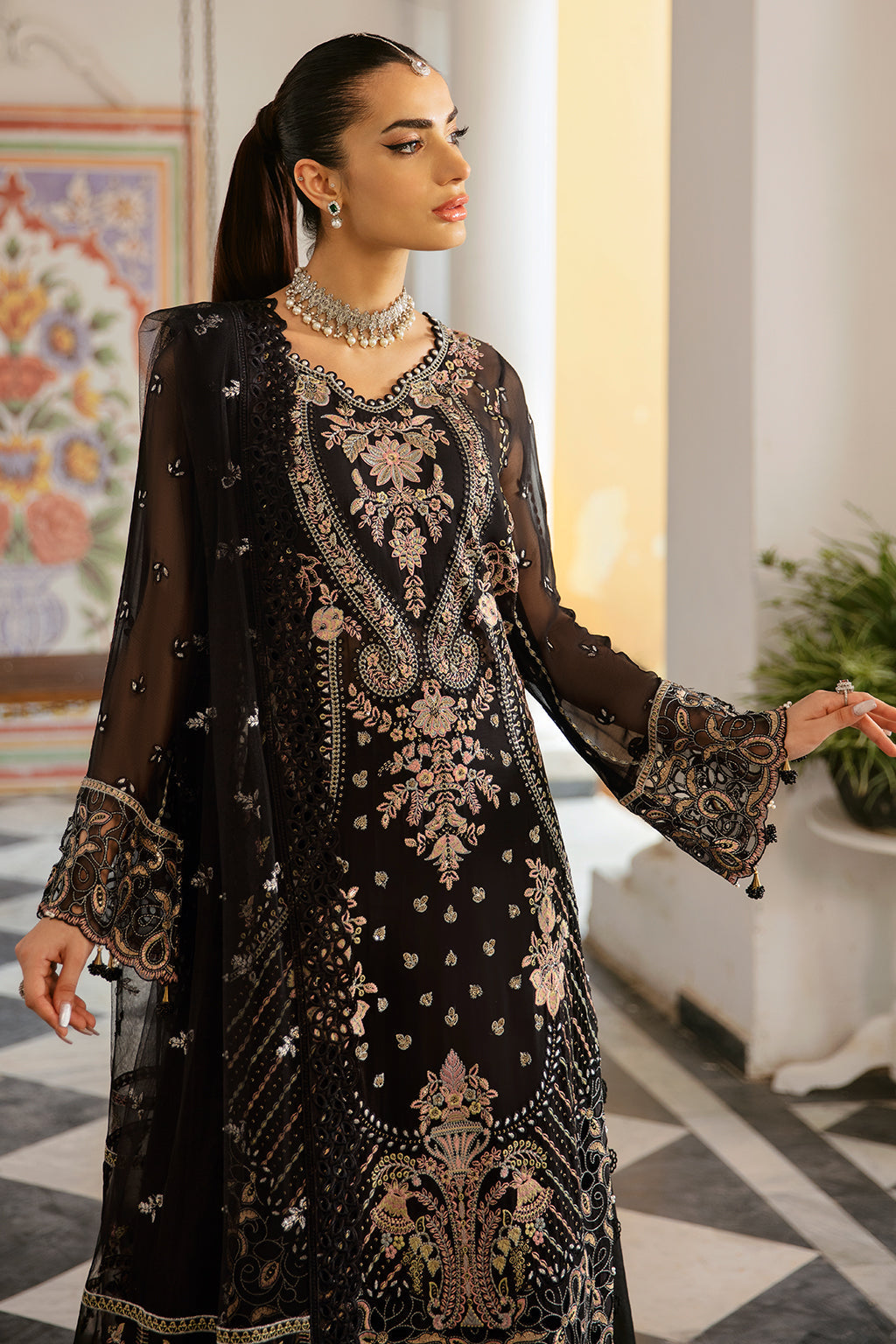 Ramsha | Dastak Luxury Chiffon Collection |  Q-106 by Ramsha - Designer Dress - Type: Ladies Clothes - Available at Libayah - 100% Original