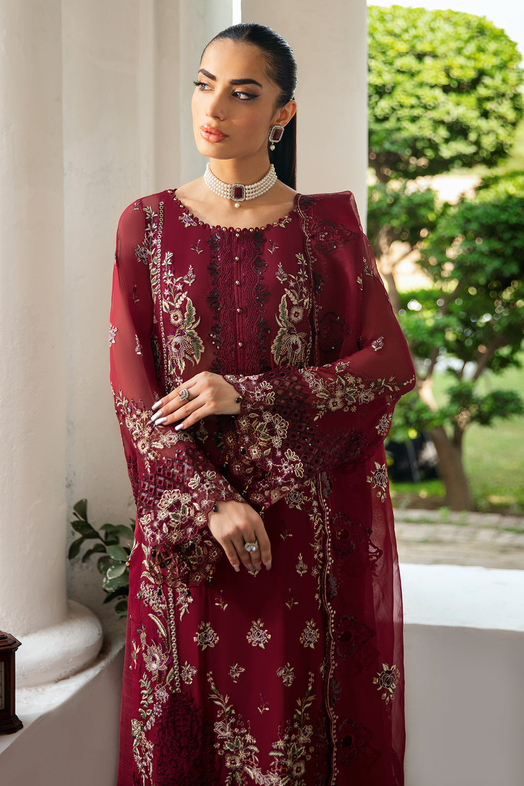Ramsha | Dastak Luxury Chiffon Collection |  Q-103 by Ramsha - Designer Dress - Type: Ladies Clothes - Available at Libayah - 100% Original