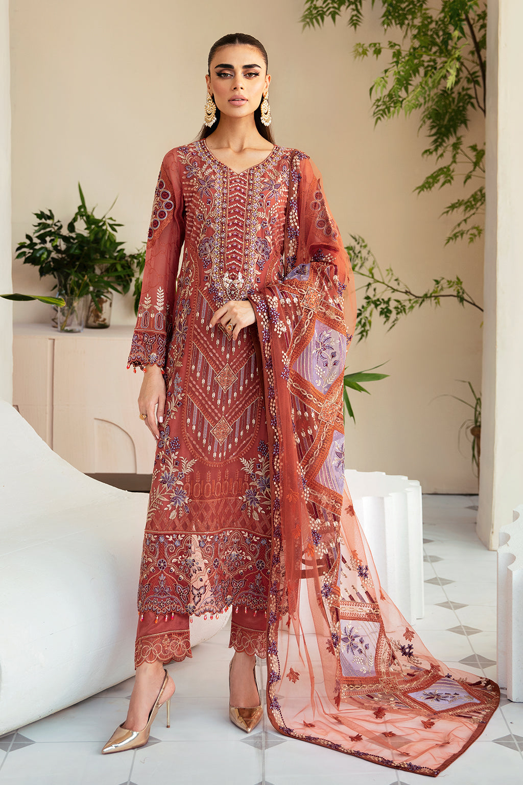Ramsha | Dastoor Chiffon | P-109 by Ramsha - Designer Dress - Type: Ladies Clothes - Available at Libayah - 100% Original