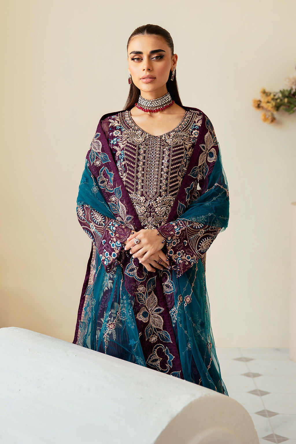 Ramsha | Dastoor Chiffon | P-102 by Ramsha - Designer Dress - Type: Ladies Clothes - Available at Libayah - 100% Original