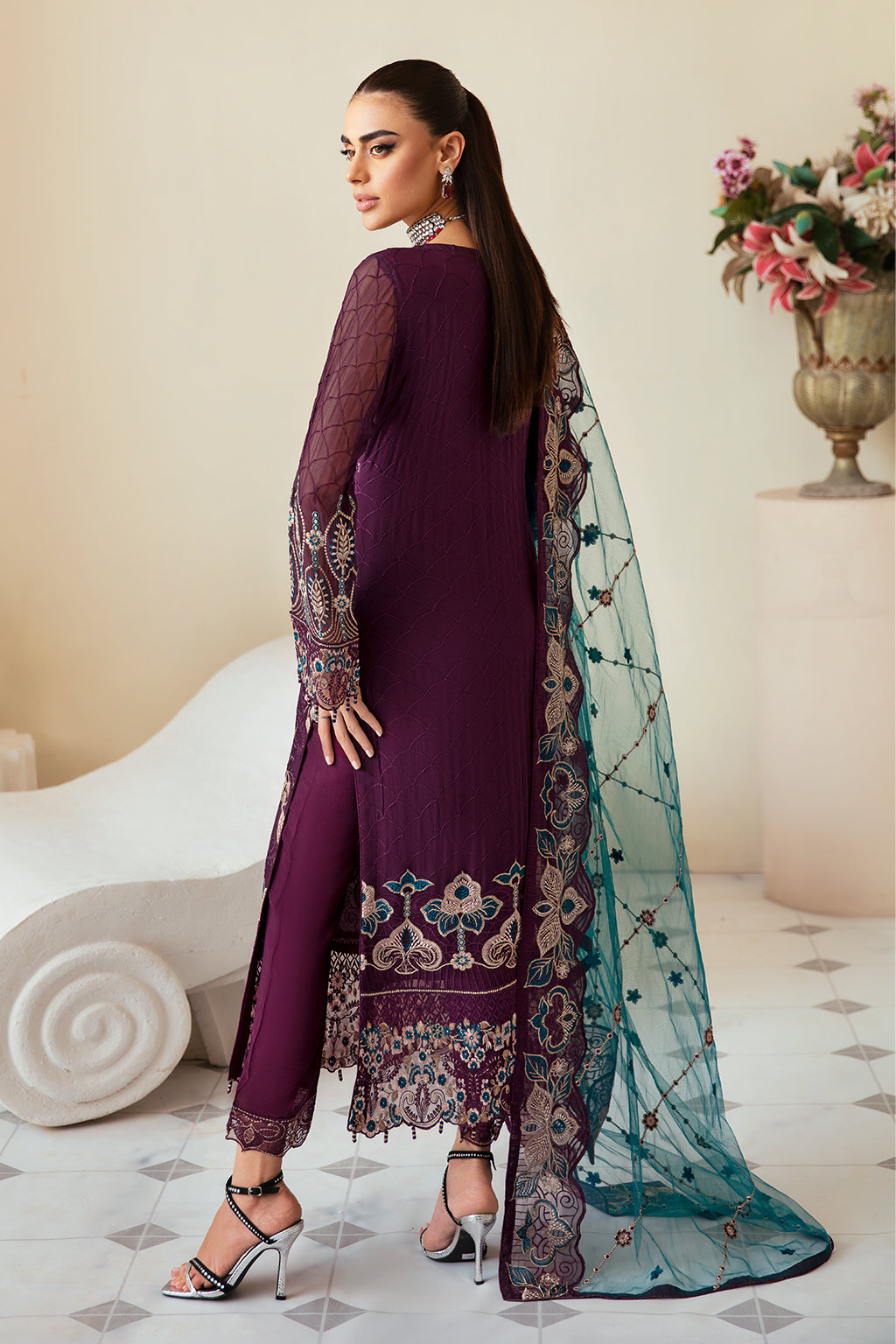Ramsha | Dastoor Chiffon | P-102 by Ramsha - Designer Dress - Type: Ladies Clothes - Available at Libayah - 100% Original