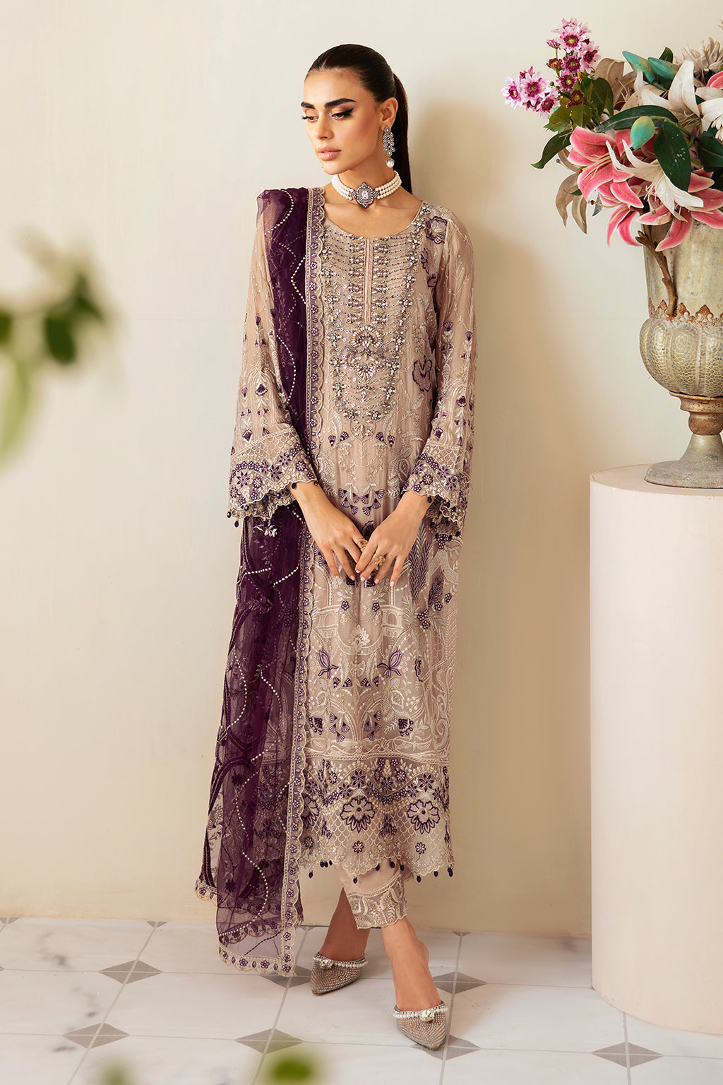 Ramsha | Dastoor Chiffon | P-106 by Ramsha - Designer Dress - Type: Ladies Clothes - Available at Libayah - 100% Original