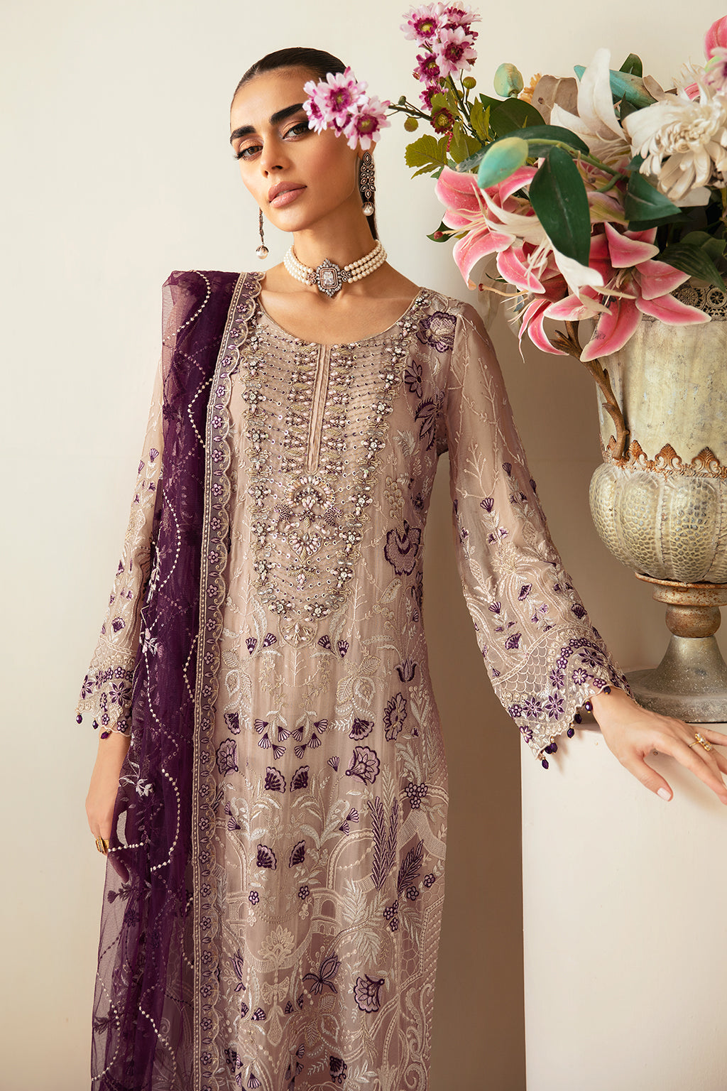 Ramsha | Dastoor Chiffon | P-106 by Ramsha - Designer Dress - Type: Ladies Clothes - Available at Libayah - 100% Original