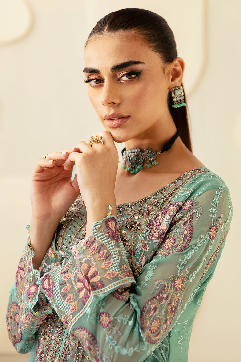 Ramsha | Dastoor Chiffon | P-107 by Ramsha - Designer Dress - Type: Ladies Clothes - Available at Libayah - 100% Original