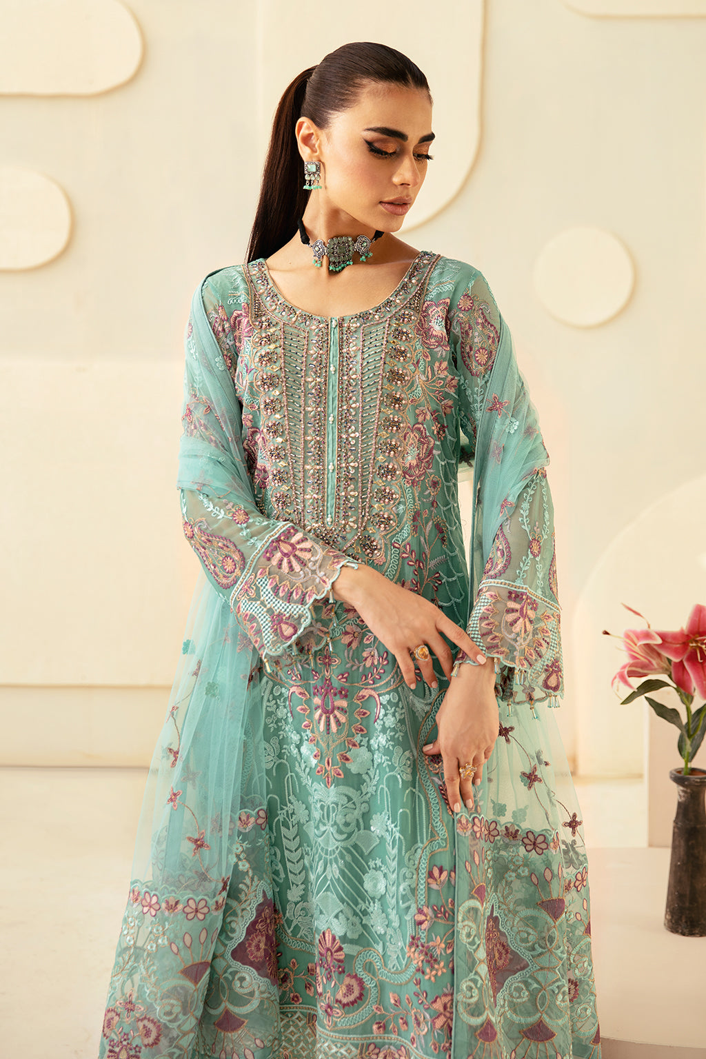 Ramsha | Dastoor Chiffon | P-107 by Ramsha - Designer Dress - Type: Ladies Clothes - Available at Libayah - 100% Original