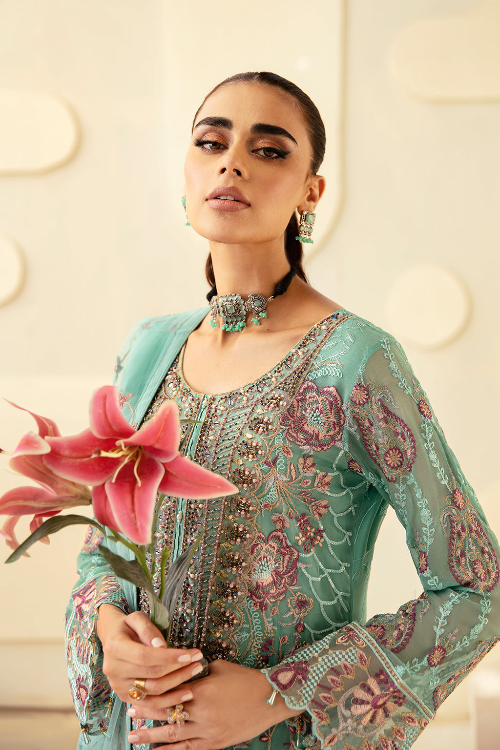 Ramsha | Dastoor Chiffon | P-107 by Ramsha - Designer Dress - Type: Ladies Clothes - Available at Libayah - 100% Original