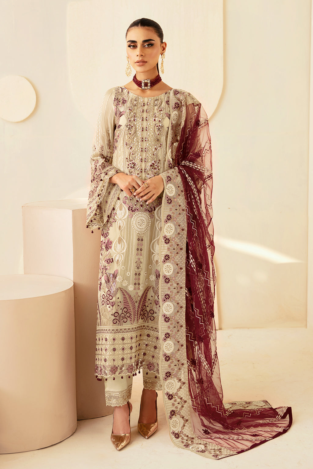 Ramsha | Dastoor Chiffon | P-103 by Ramsha - Designer Dress - Type: Ladies Clothes - Available at Libayah - 100% Original