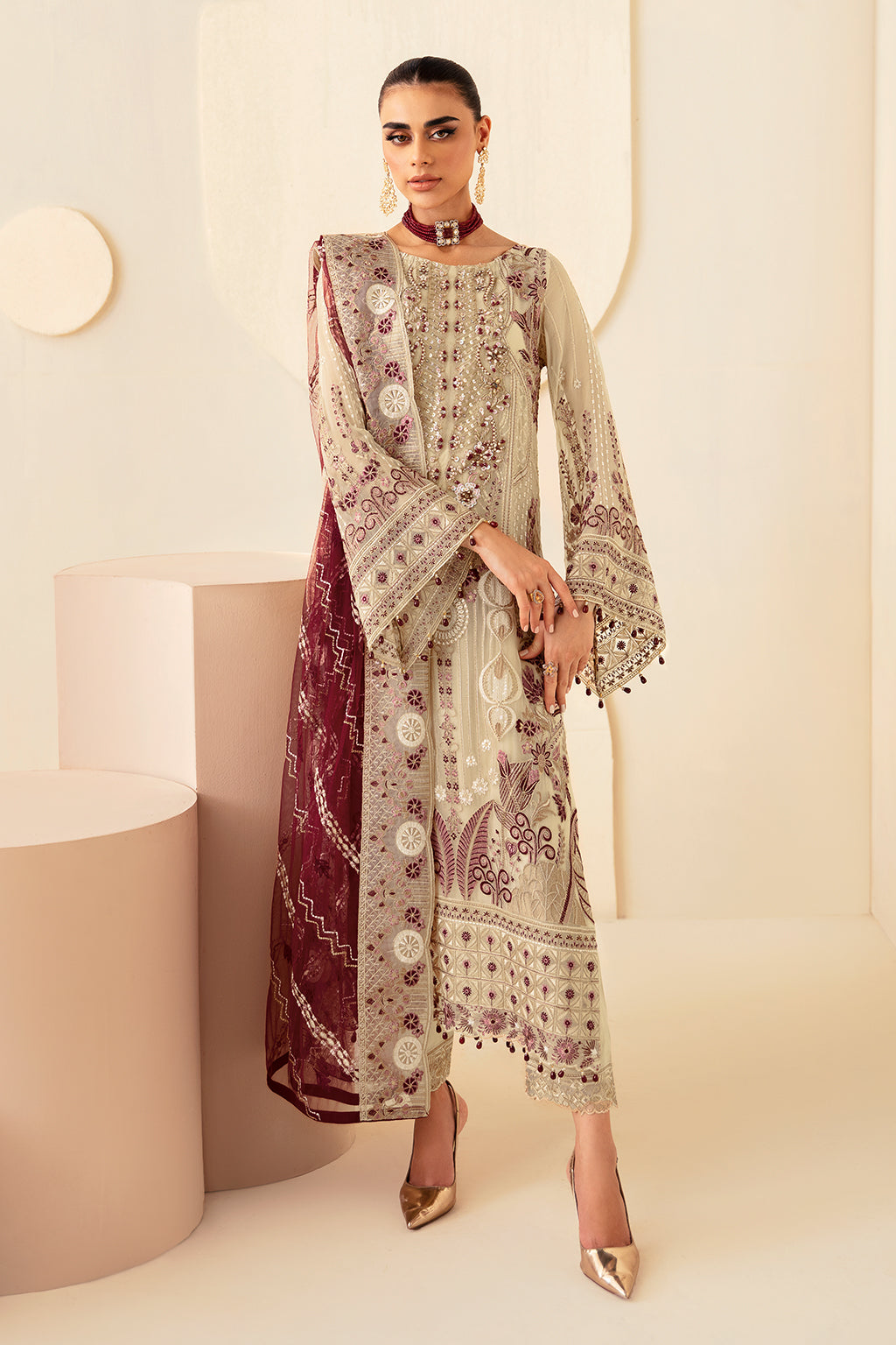 Ramsha | Dastoor Chiffon | P-103 by Ramsha - Designer Dress - Type: Ladies Clothes - Available at Libayah - 100% Original