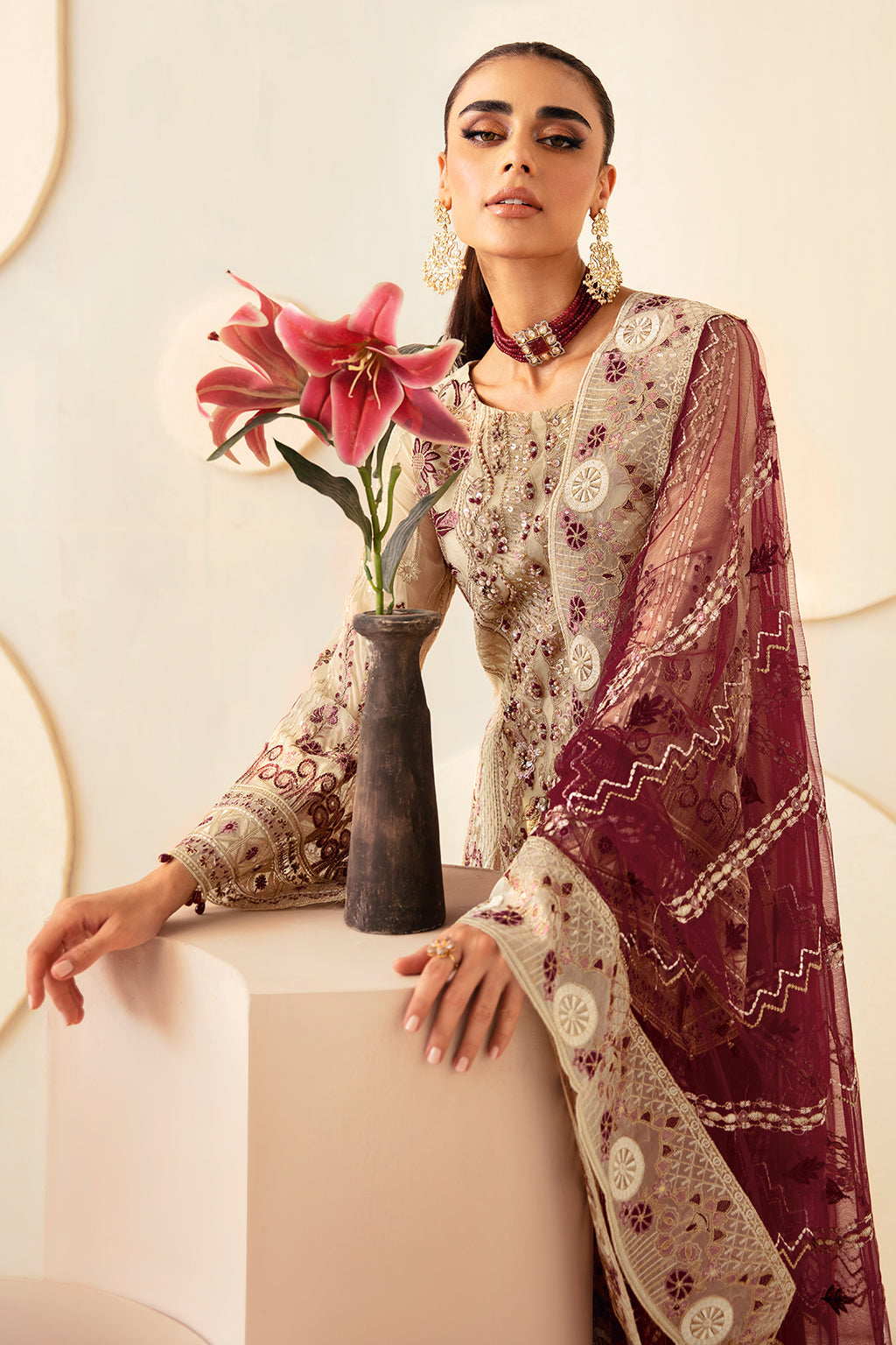 Ramsha | Dastoor Chiffon | P-103 by Ramsha - Designer Dress - Type: Ladies Clothes - Available at Libayah - 100% Original