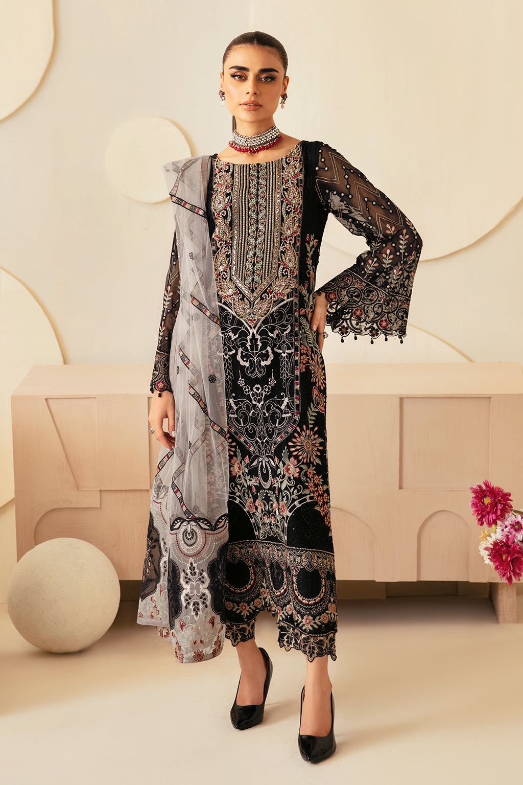Ramsha | Dastoor Chiffon | P-105 by Ramsha - Designer Dress - Type: Ladies Clothes - Available at Libayah - 100% Original