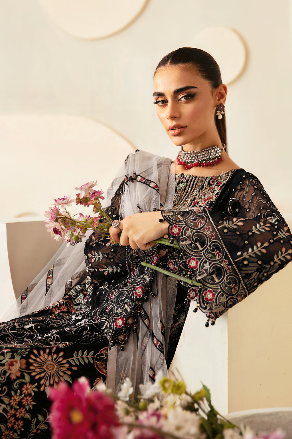 Ramsha | Dastoor Chiffon | P-105 by Ramsha - Designer Dress - Type: Ladies Clothes - Available at Libayah - 100% Original