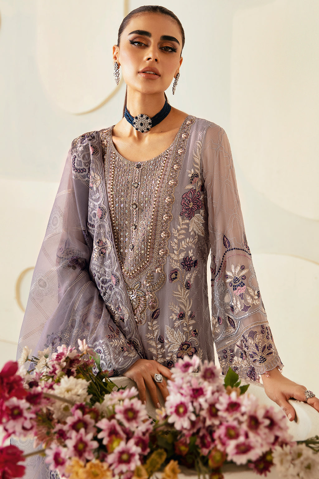 Ramsha | Dastoor Chiffon | P-108 by Ramsha - Designer Dress - Type: Ladies Clothes - Available at Libayah - 100% Original