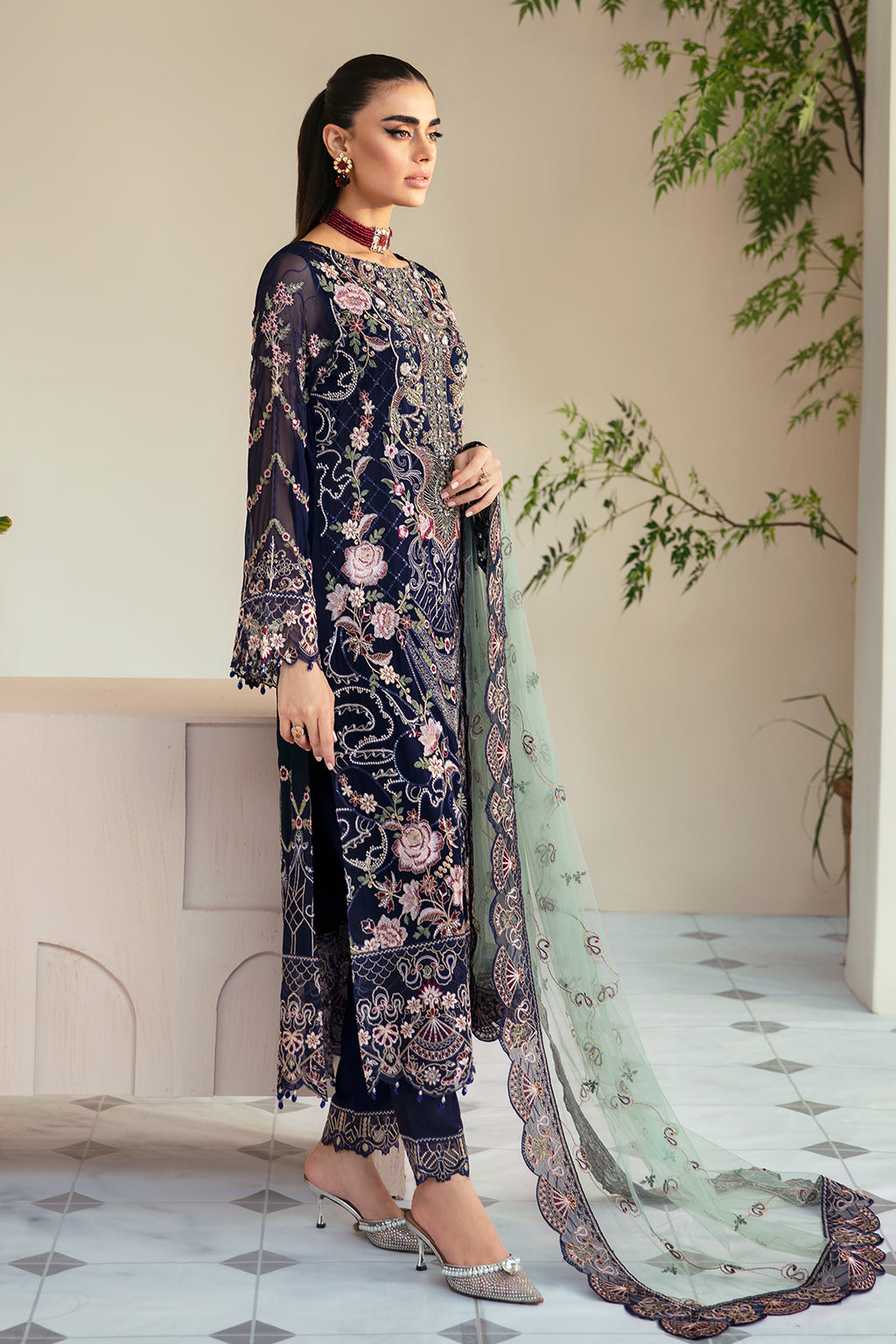 Ramsha | Dastoor Chiffon | P-110 by Ramsha - Designer Dress - Type: Ladies Clothes - Available at Libayah - 100% Original
