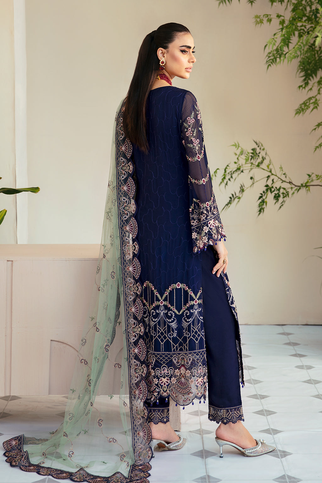 Ramsha | Dastoor Chiffon | P-110 by Ramsha - Designer Dress - Type: Ladies Clothes - Available at Libayah - 100% Original