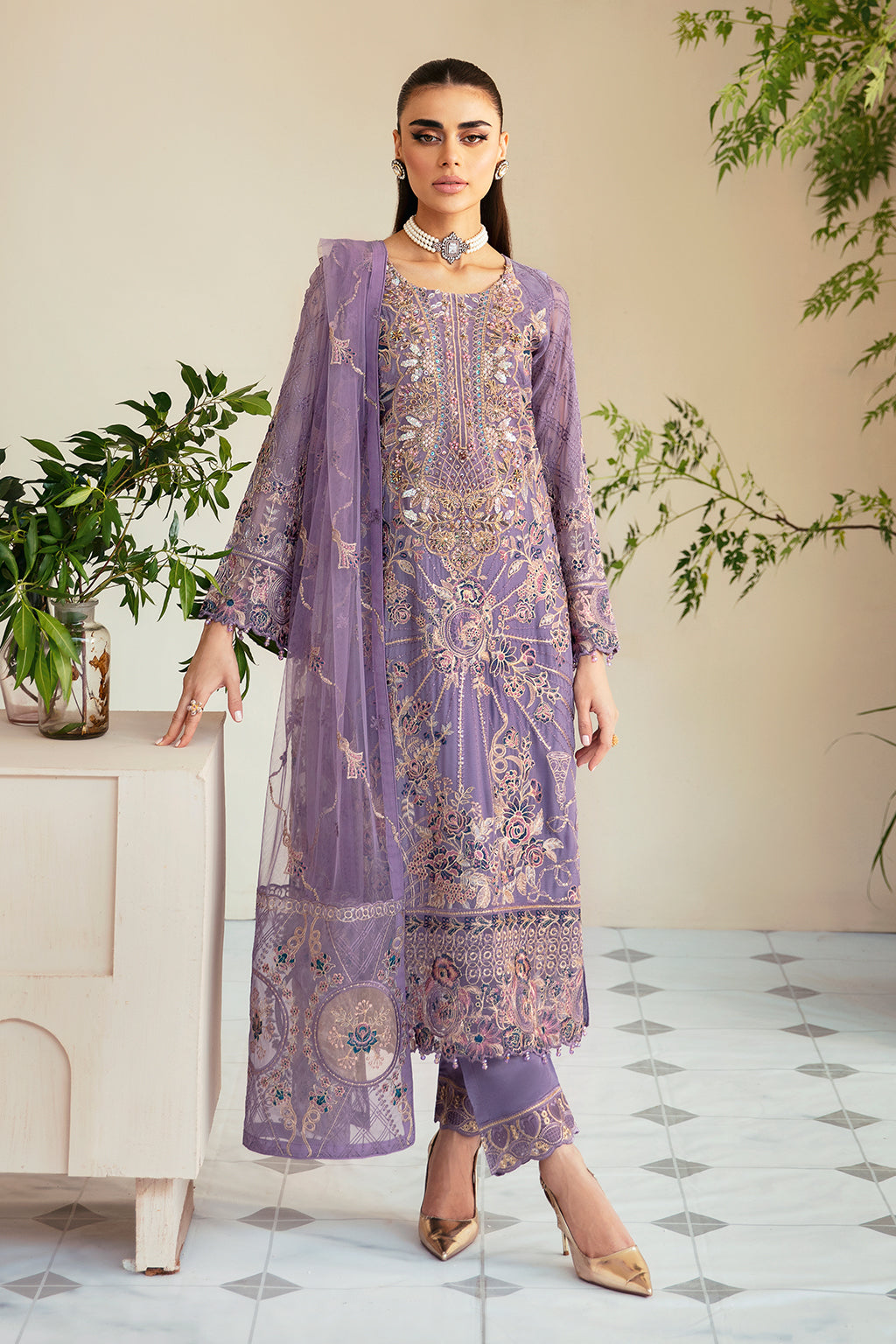 Ramsha | Dastoor Chiffon | P-104 by Ramsha - Designer Dress - Type: Ladies Clothes - Available at Libayah - 100% Original