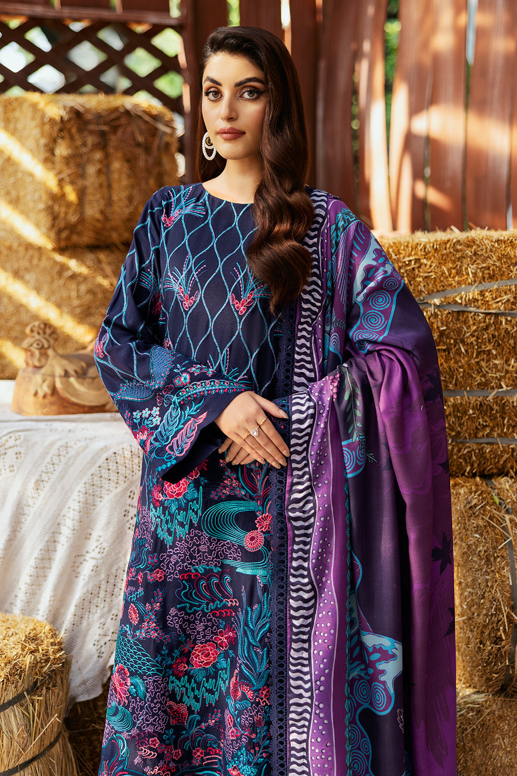 Ramsha | Reet Karandi Collection |  R-1110 by Ramsha - Designer Dress - Type: Ladies Clothes - Available at Libayah - 100% Original
