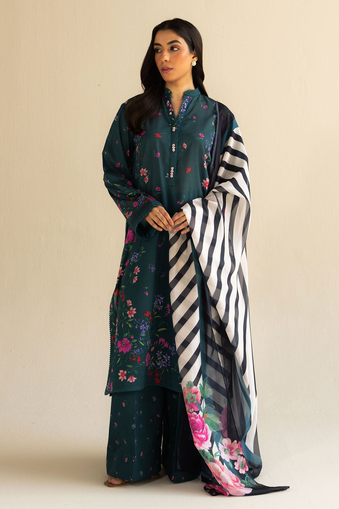 Zara Shahjahan | Coco Prints 25 | Reena-4A by Zara Shahjahan - Designer Dress - Type: Ladies Clothes - Available at Libayah - 100% Original