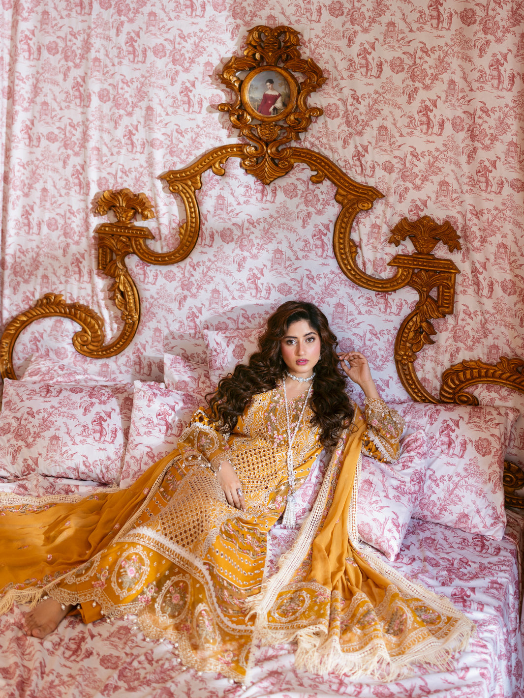 Mahnur | Sophie Luxury Lawn 25 | Rosy by Mahnur - Designer Dress - Type: Ladies Clothes - Available at Libayah - 100% Original