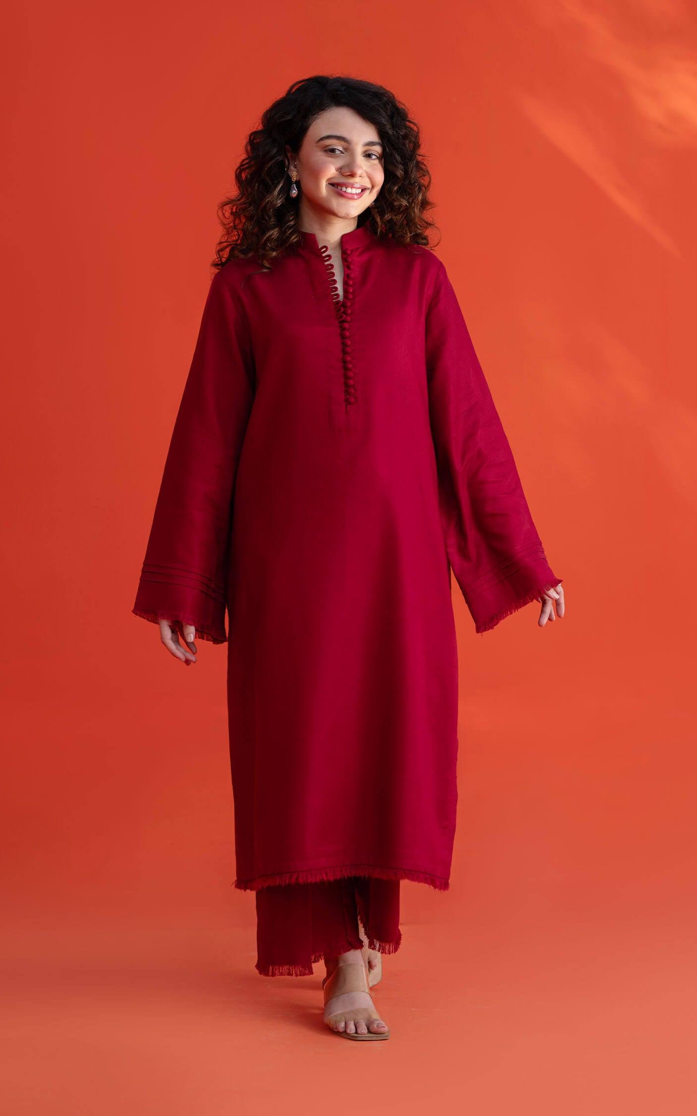 Asifa and Nabeel | Basic Pret 24 | Rouge by Asifa and Nabeel - Designer Dress - Type: Ladies Clothes - Available at Libayah - 100% Original