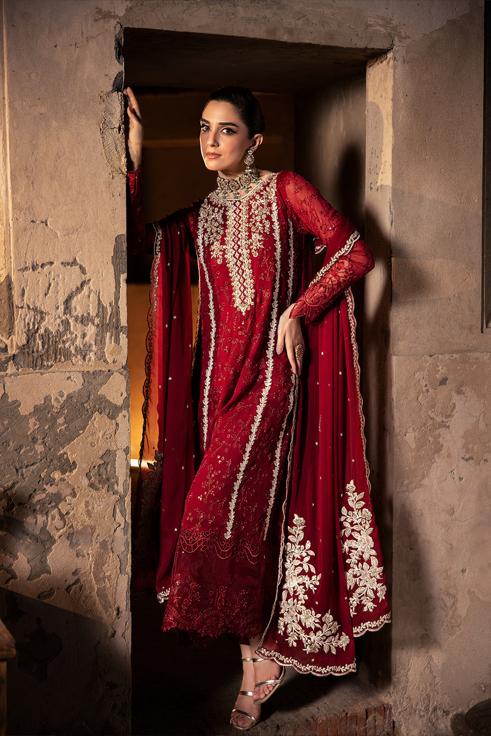 Azure | Luxe Formals | Royal Crimson by Azure - Designer Dress - Type: Ladies Clothes - Available at Libayah - 100% Original