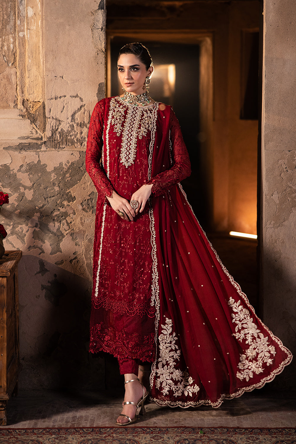Azure | Luxe Formals | Royal Crimson by Azure - Designer Dress - Type: Ladies Clothes - Available at Libayah - 100% Original