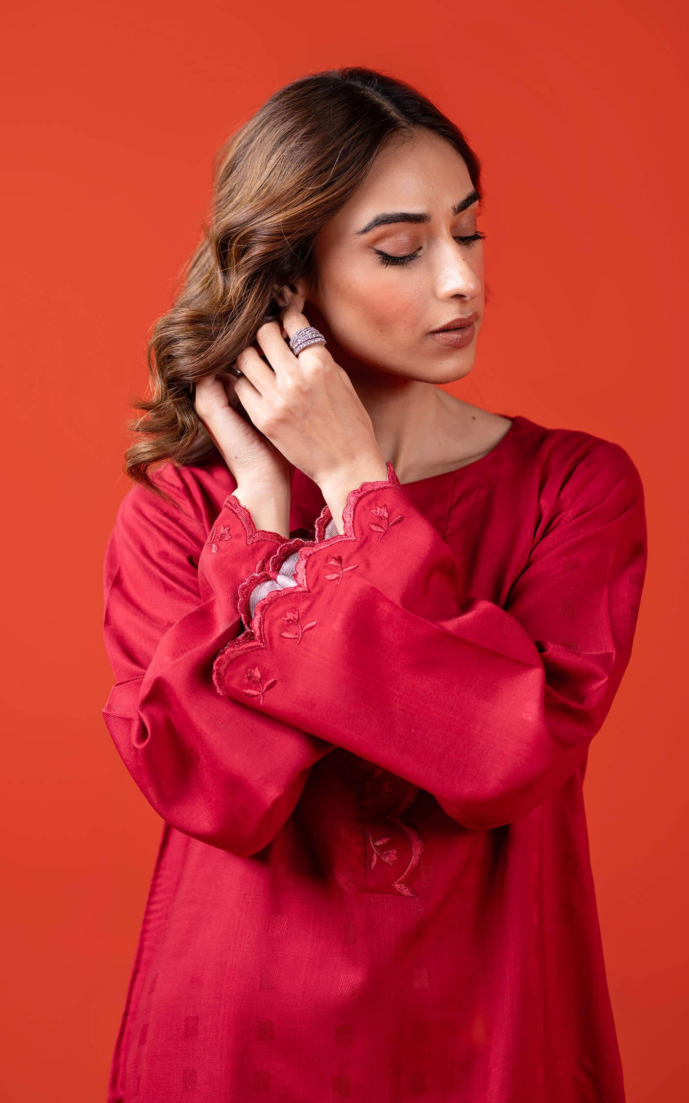 Asifa and Nabeel | Basic Pret 24 | Ruby by Asifa and Nabeel - Designer Dress - Type: Ladies Clothes - Available at Libayah - 100% Original