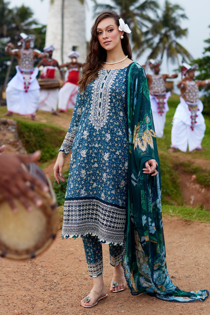 Gulaal | Saffira Lawn 25 | Chloe by Gulaal - Designer Dress - Type: Ladies Clothes - Available at Libayah - 100% Original