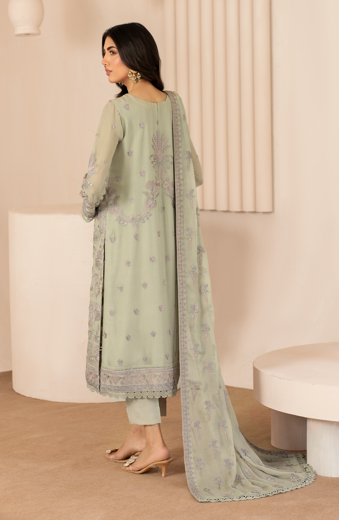 Zarif | Chiffon Edit | ZL 04 AFSA by Zarif - Designer Dress - Type: Ladies Clothes - Available at Libayah - 100% Original