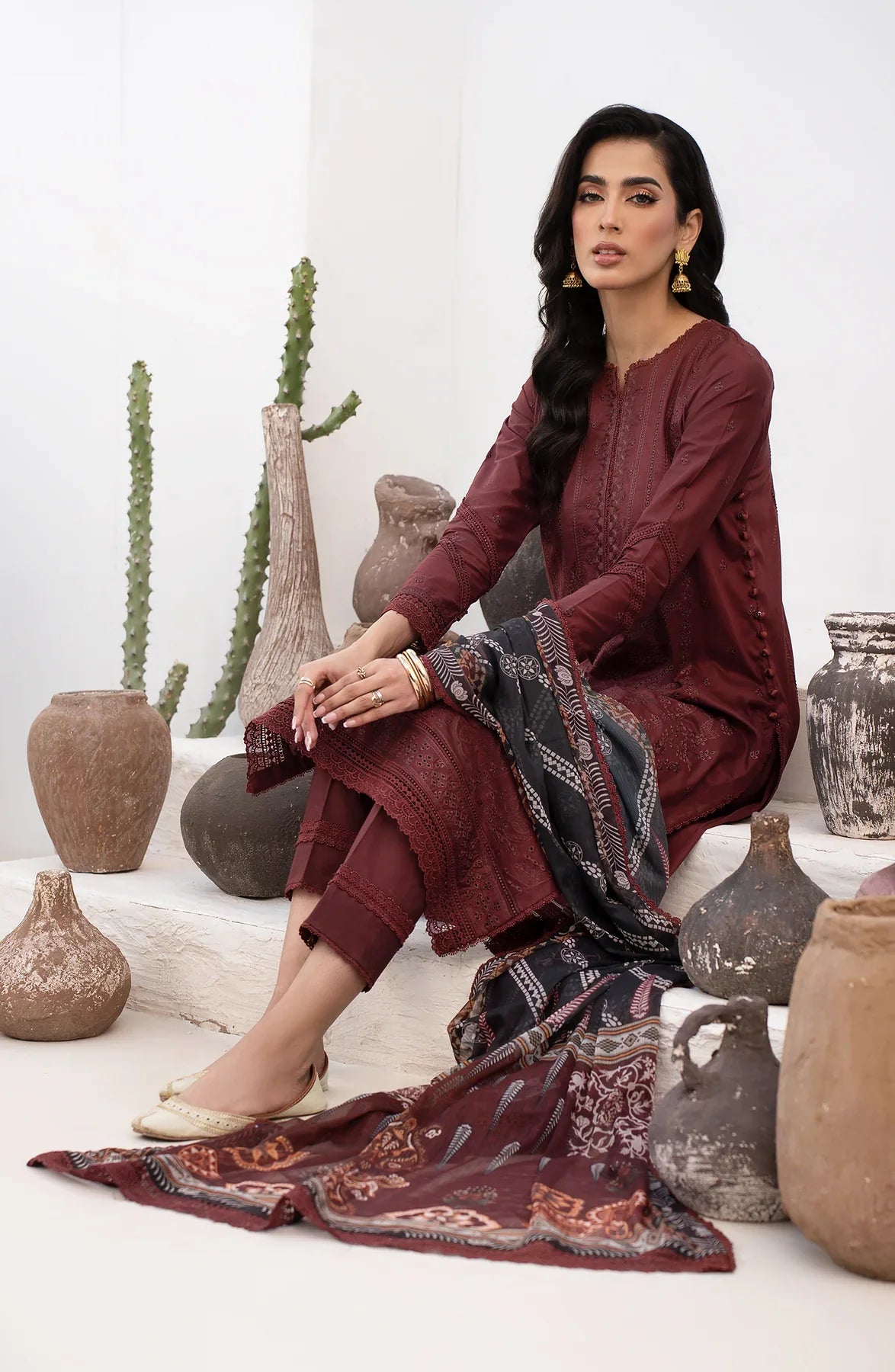 Zarif | Eid Lawn 24| ZL 02 ELVIRA by Zarif - Designer Dress - Type: Ladies Clothes - Available at Libayah - 100% Original