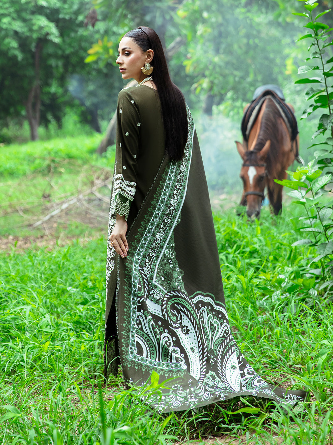 Mahnur | Hazel Winter 24 | SAGE by Mahnur - Designer Dress - Type: Luxury - Available at Libayah - 100% Original