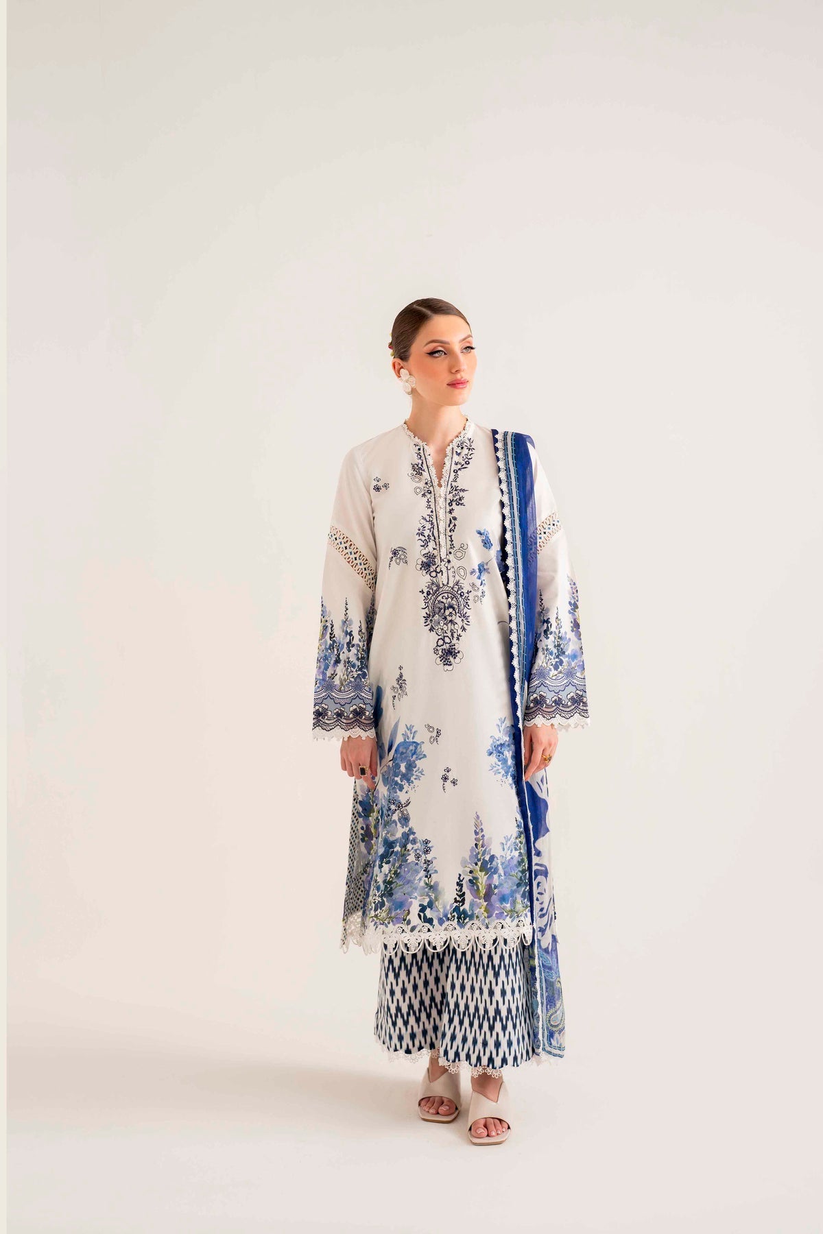 Sable Vogue | Lila Summer Lawn 24 | SAL-08-24 by Sable Vogue - Designer Dress - Type: Ladies Clothes - Available at Libayah - 100% Original