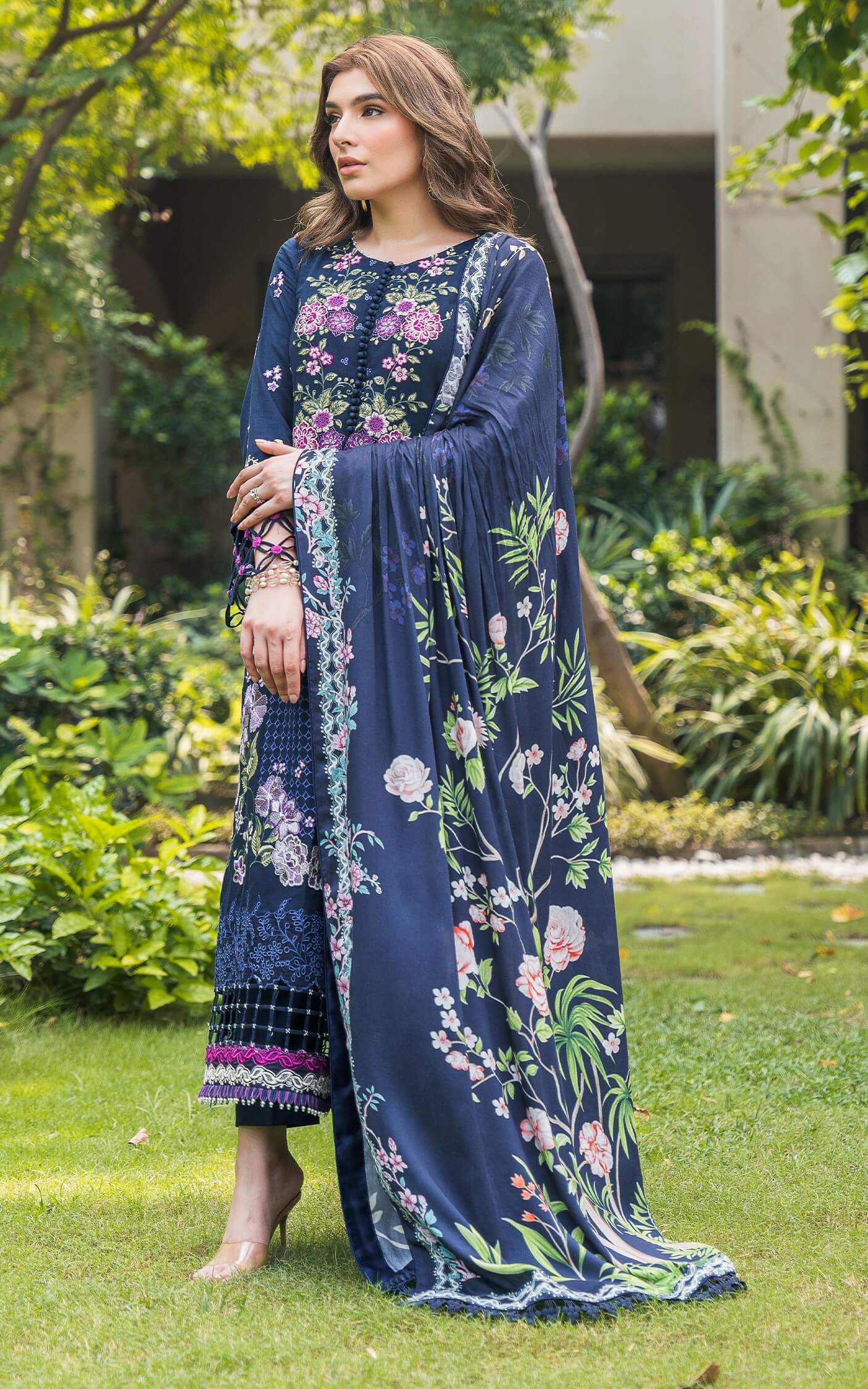 Asifa and Nabeel | Luxury Winter 24 | SAPHIRE WL-02 by Asifa and Nabeel - Designer Dress - Type: Ladies Clothes - Available at Libayah - 100% Original