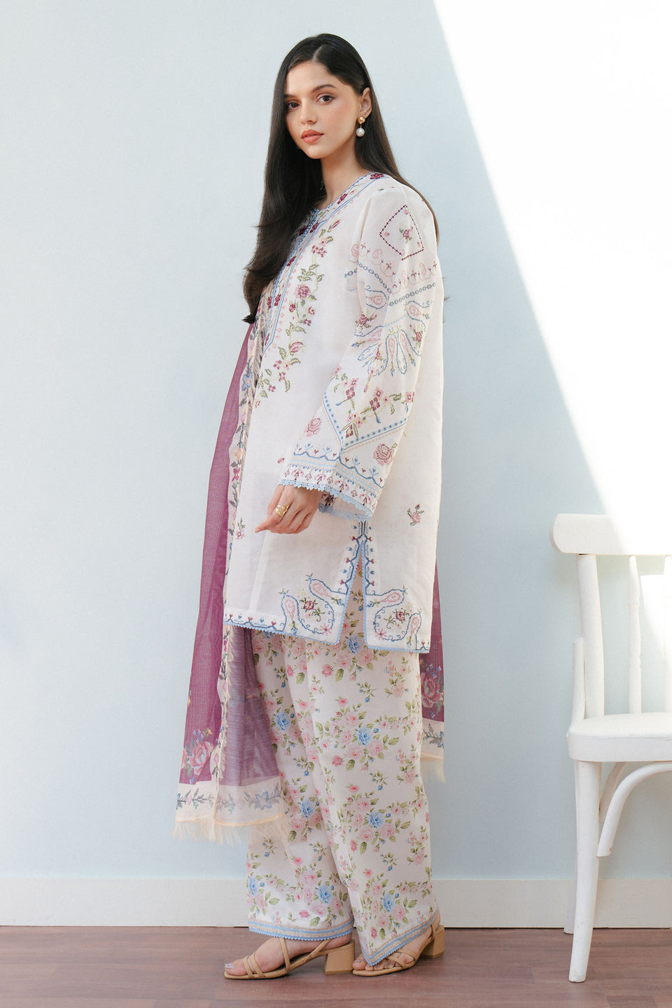 Zara Shahjahan | Coco Lawn 25 | SERENE-2B by Zara Shahjahan - Designer Dress - Type: Ladies Clothes - Available at Libayah - 100% Original