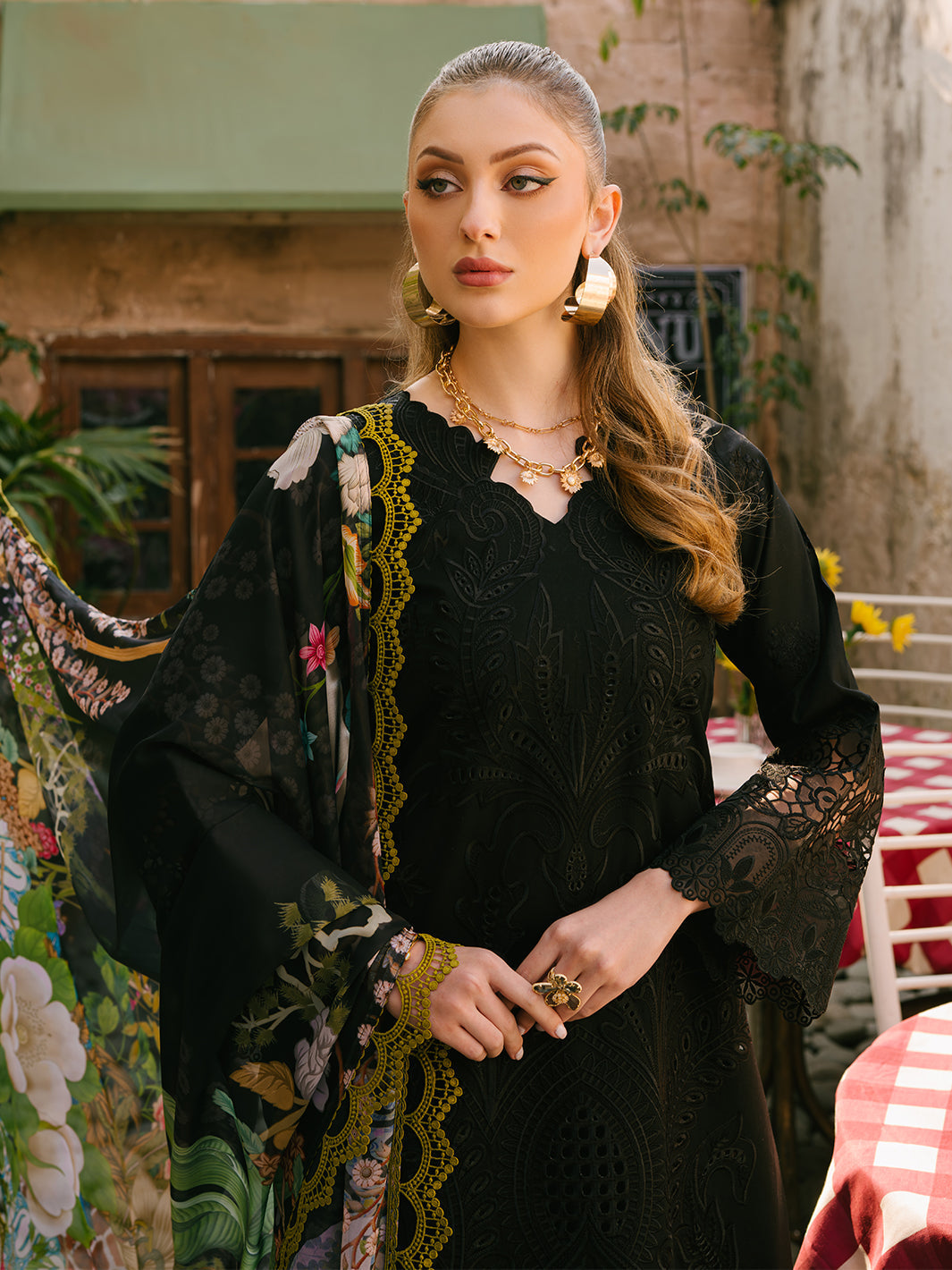 Mahnur | Mahrukh Eid Edit 24 | ROYAL BLACK by Mahnur - Designer Dress - Type: Ladies Clothes - Available at Libayah - 100% Original
