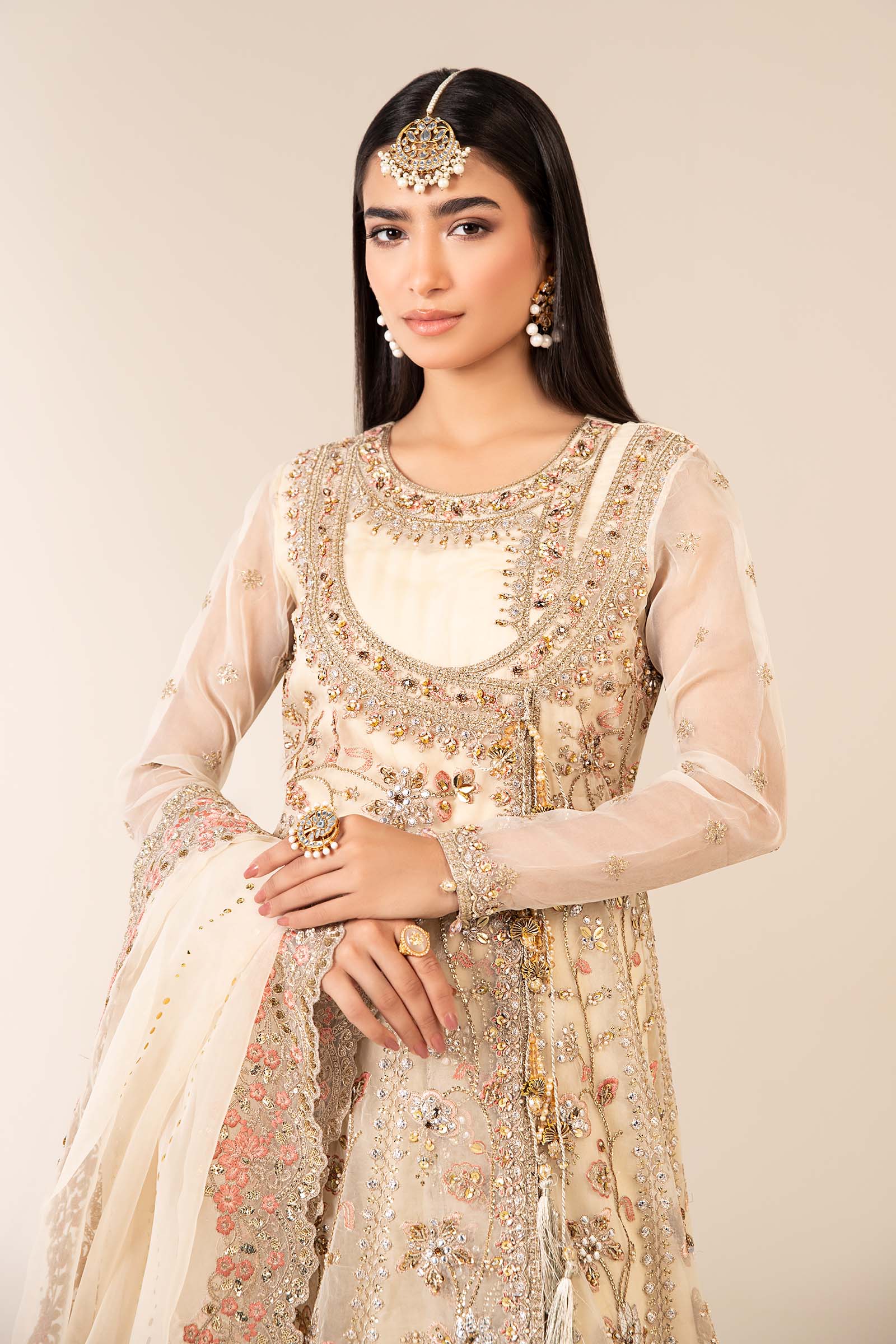 Maria B | Formal Wears | SF-EF25-64 by Maria B - Designer Dress  - Type : Ladies Clothes - Available at Libayah - 100% Original 