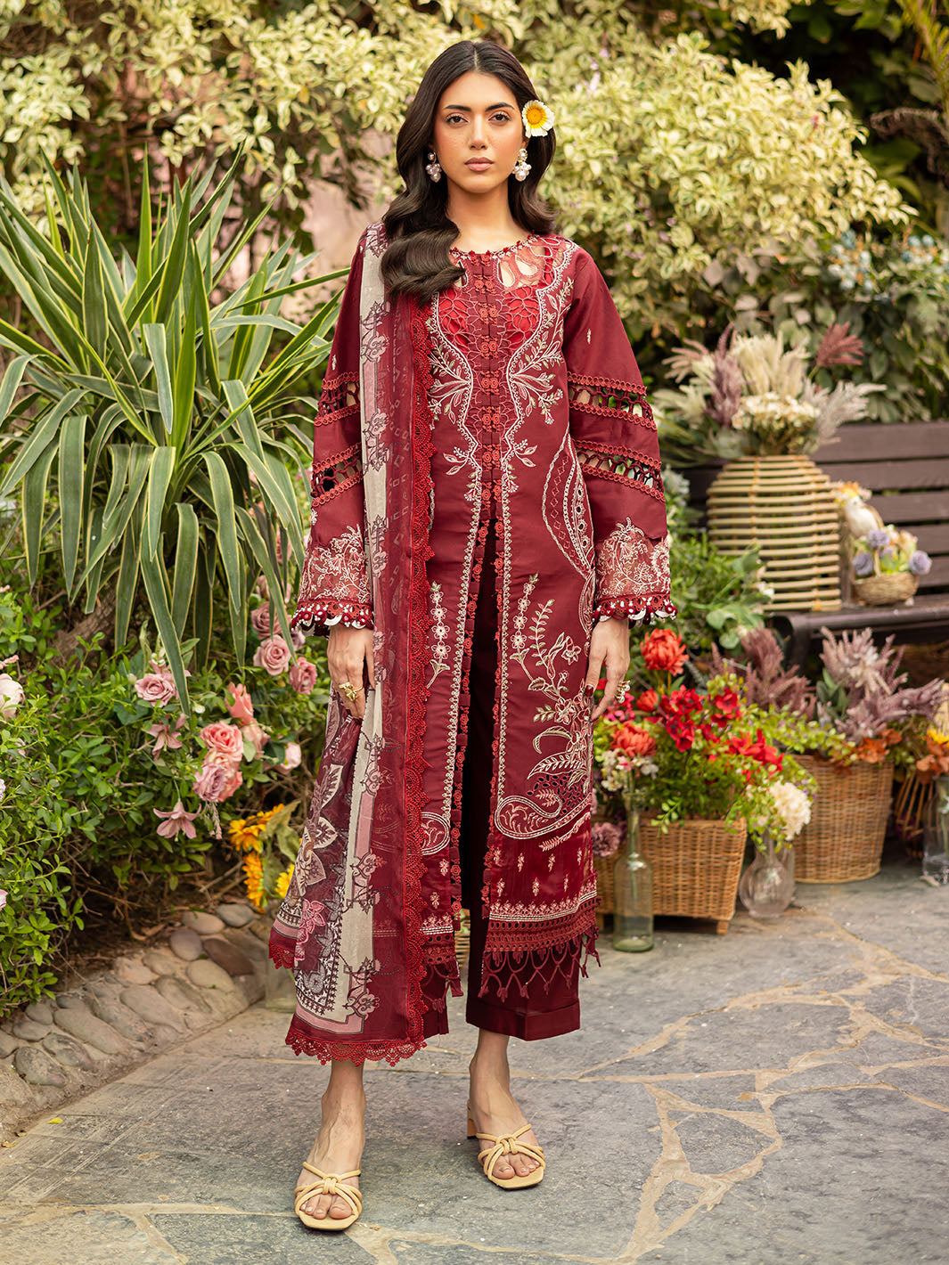 Parishay | Shangrila Luxury Lawn | SHR - 01 by Parishay - Designer Dress - Type: Ladies Clothes - Available at Libayah - 100% Original