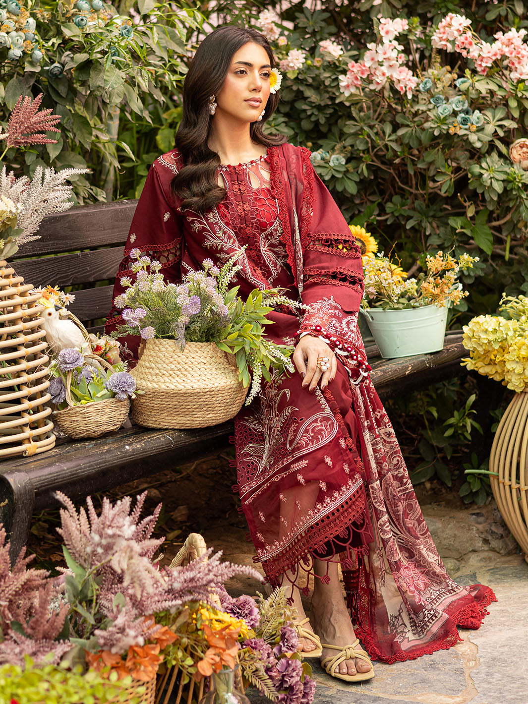 Parishay | Shangrila Luxury Lawn | SHR - 01 by Parishay - Designer Dress - Type: Ladies Clothes - Available at Libayah - 100% Original