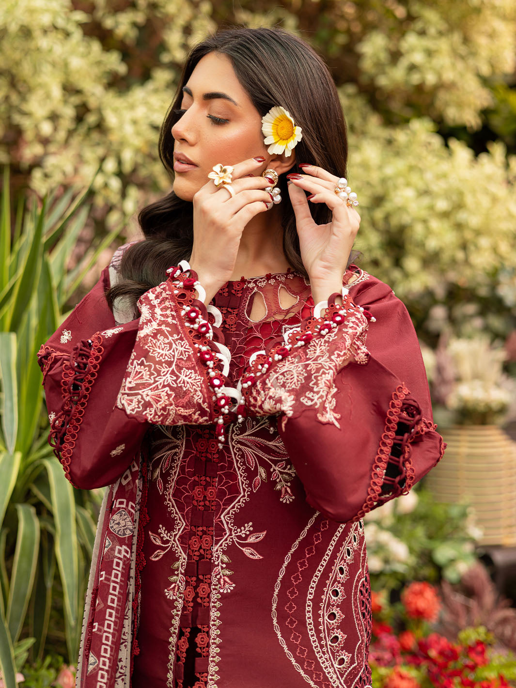 Parishay | Shangrila Luxury Lawn | SHR - 01 by Parishay - Designer Dress - Type: Ladies Clothes - Available at Libayah - 100% Original