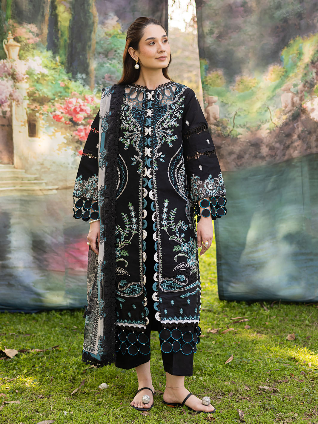 Parishay | Shangrila Luxury Lawn | SHR - 02 by Parishay - Designer Dress - Type: Ladies Clothes - Available at Libayah - 100% Original