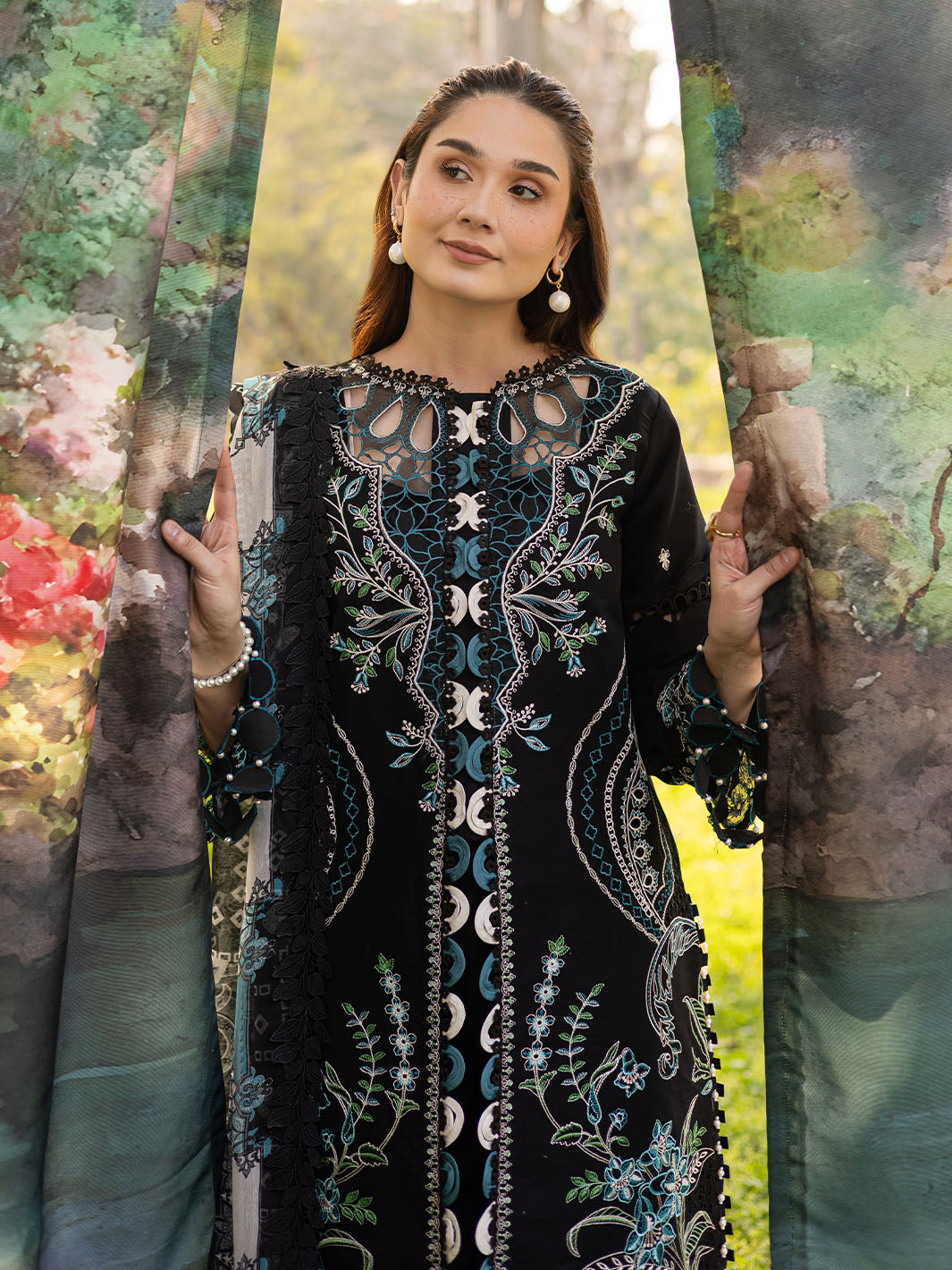 Parishay | Shangrila Luxury Lawn | SHR - 02 by Parishay - Designer Dress - Type: Ladies Clothes - Available at Libayah - 100% Original