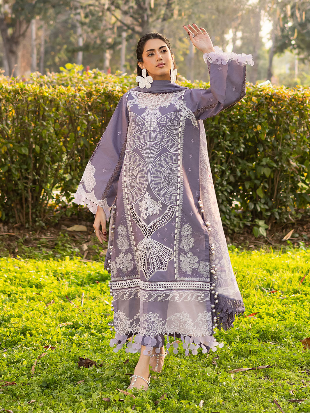 Parishay | Shangrila Luxury Lawn | SHR - 03 by Parishay - Designer Dress - Type: Ladies Clothes - Available at Libayah - 100% Original