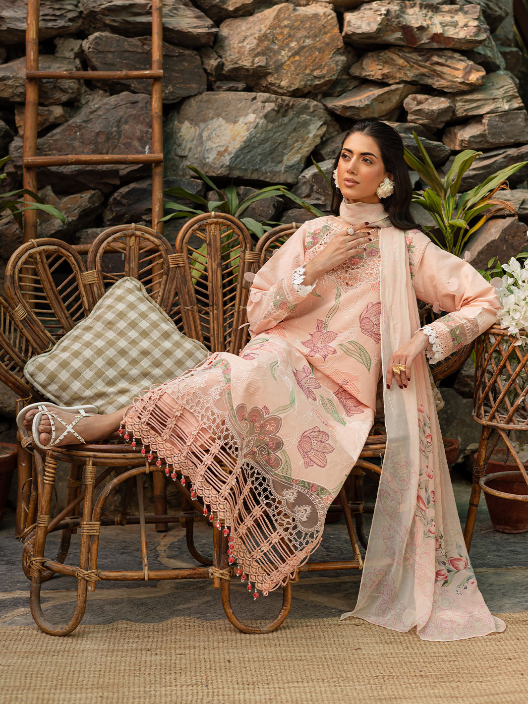 Parishay | Shangrila Luxury Lawn | SHR - 06 by Parishay - Designer Dress - Type: Ladies Clothes - Available at Libayah - 100% Original