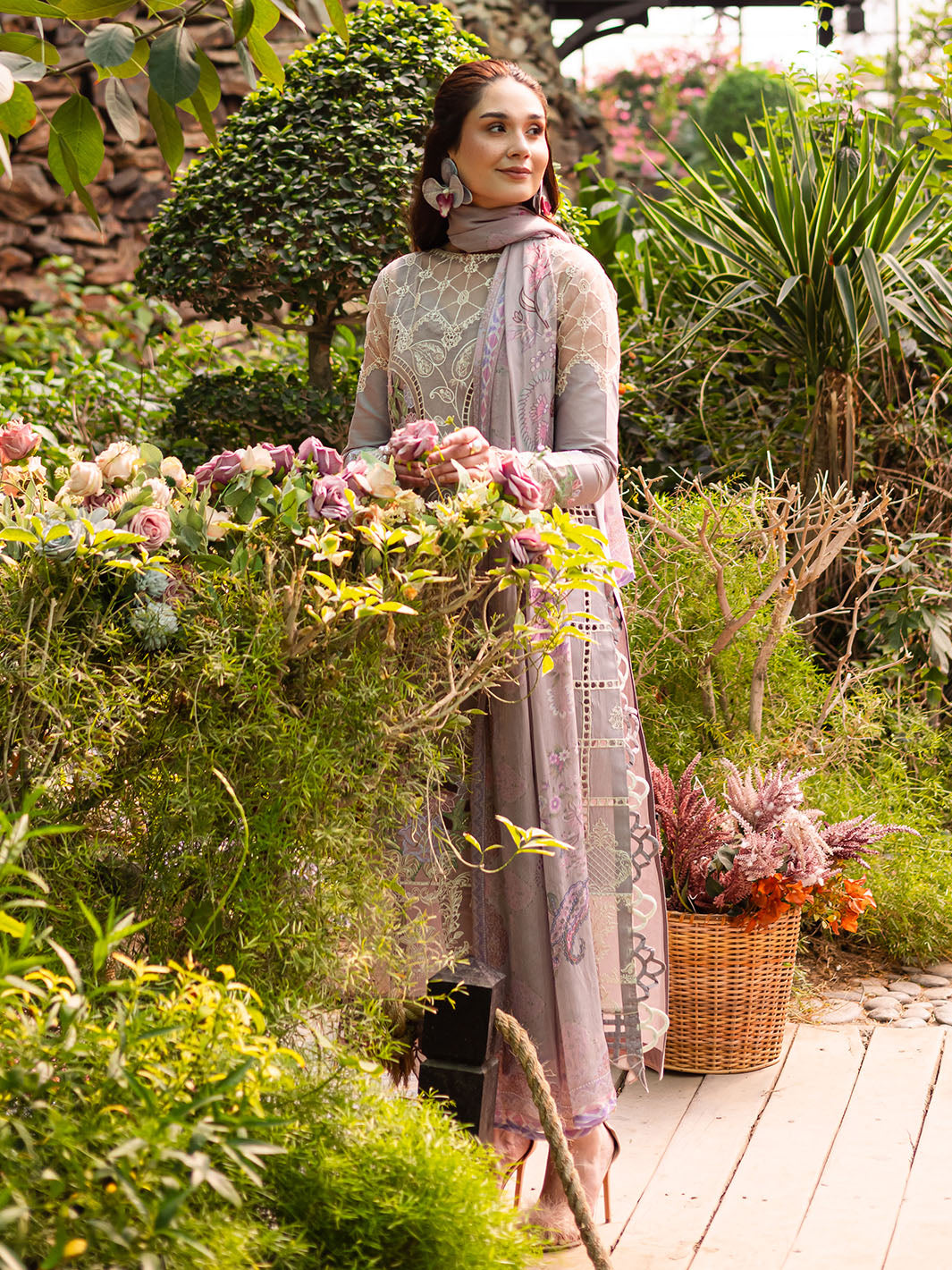 Parishay | Shangrila Luxury Lawn | SHR - 12 by Parishay - Designer Dress - Type: Ladies Clothes - Available at Libayah - 100% Original