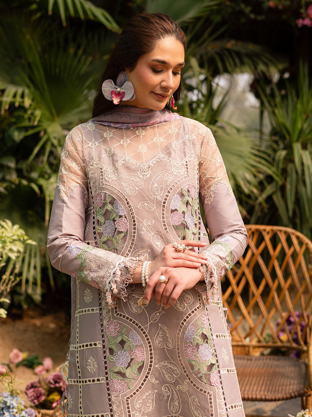 Parishay | Shangrila Luxury Lawn | SHR - 12 by Parishay - Designer Dress - Type: Ladies Clothes - Available at Libayah - 100% Original