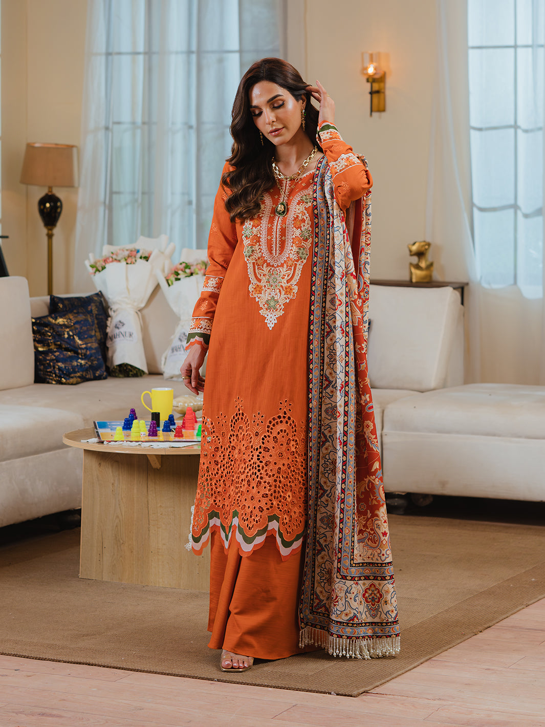 Mahnur | Stella Khaddar | SK-02A by Mahnur - Designer Dress - Type: Luxury - Available at Libayah - 100% Original