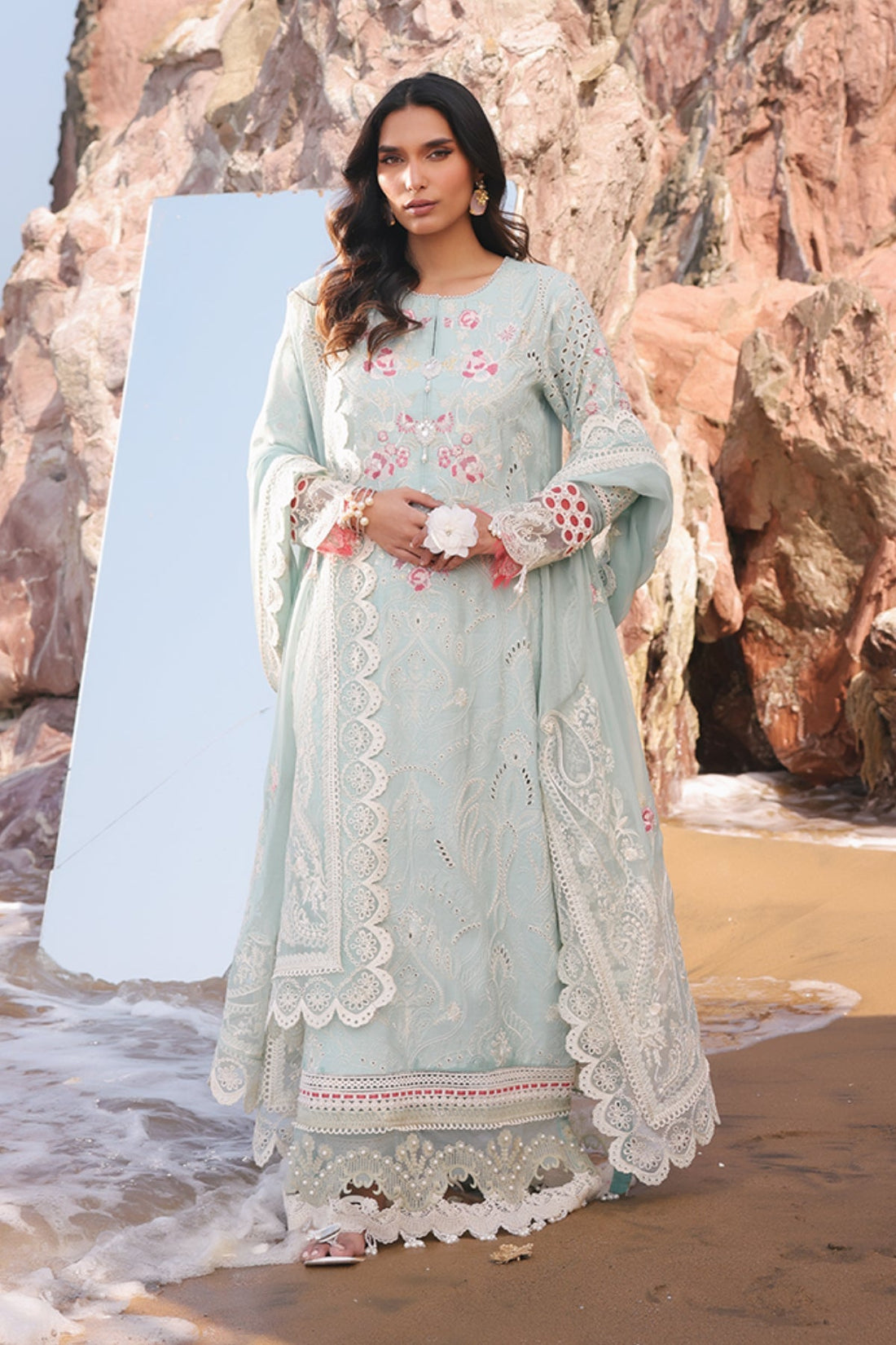 Imrozia Premium | Hania Luxury Lawn 25 | SL 76 A Aidan by Imrozia Premium - Designer Dress - Type: Ladies Clothes - Available at Libayah - 100% Original