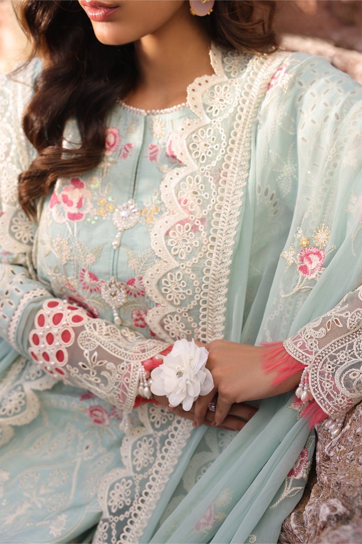 Imrozia Premium | Hania Luxury Lawn 25 | SL 76 A Aidan by Imrozia Premium - Designer Dress - Type: Ladies Clothes - Available at Libayah - 100% Original