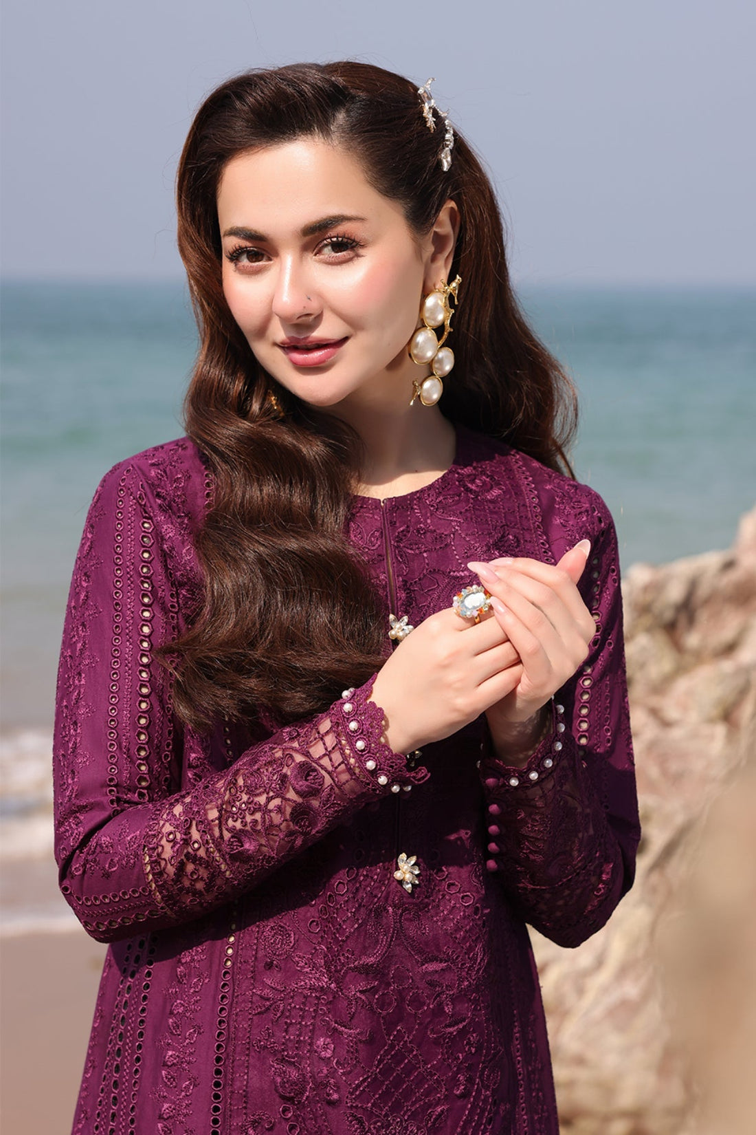 Imrozia Premium | Hania Luxury Lawn 25 | SL 77 Izaan by Imrozia Premium - Designer Dress - Type: Ladies Clothes - Available at Libayah - 100% Original