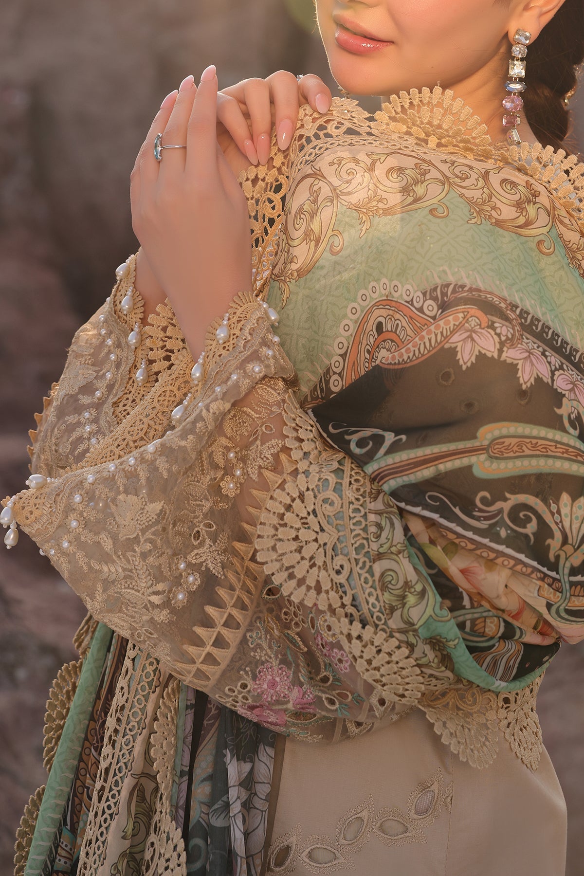 Imrozia Premium | Hania Luxury Lawn 25 | SL 83 Ayzal by Imrozia Premium - Designer Dress - Type: Ladies Clothes - Available at Libayah - 100% Original