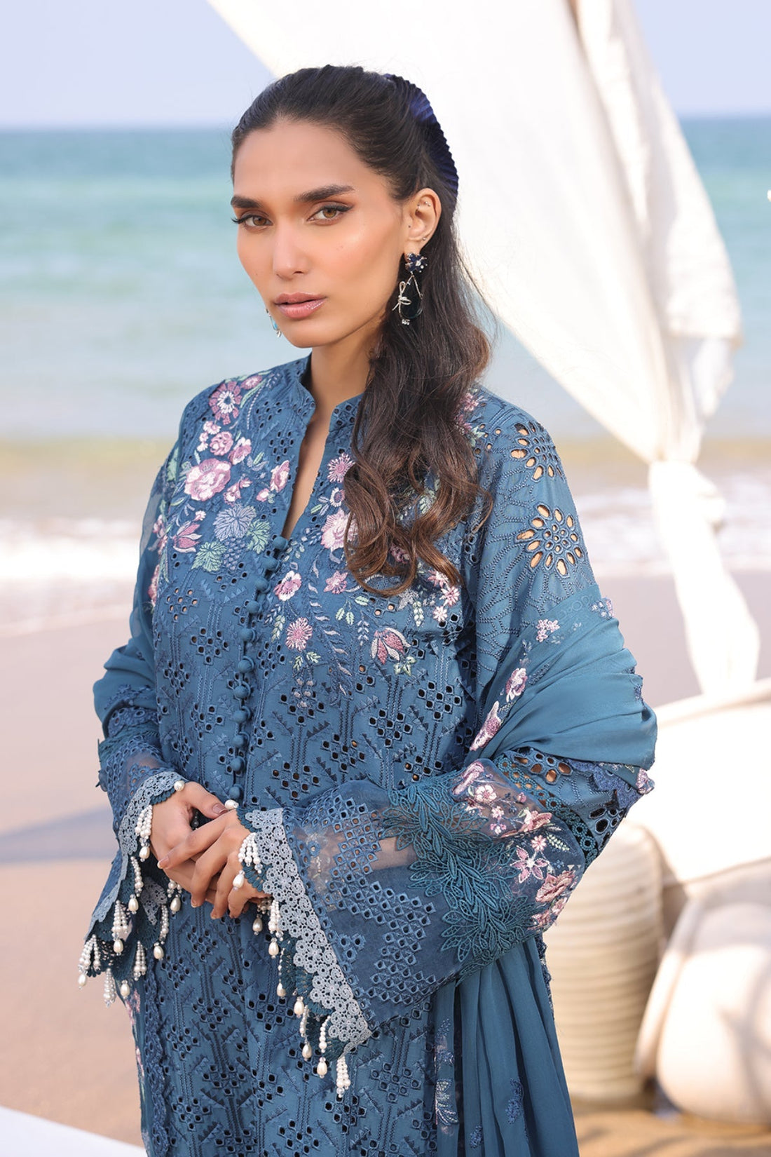 Imrozia Premium | Hania Luxury Lawn 25 | SL 86 Mirha by Imrozia Premium - Designer Dress - Type: Ladies Clothes - Available at Libayah - 100% Original